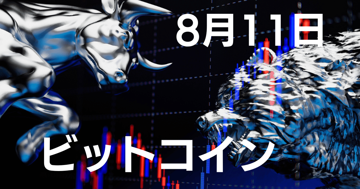 8月11日ビットコイン